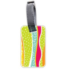 Abstract Lines Luggage Tag (two Sides) by designsbymallika