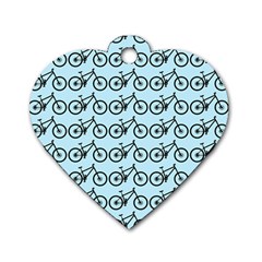 Mountain Bike - Mtb - Hardtail And Dirt Jump Dog Tag Heart (two Sides) by DinzDas