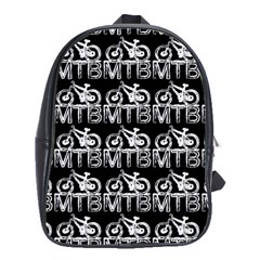 Mountain Bike - Mtb - Hardtail And Dirt Jump 2 School Bag (xl) by DinzDas