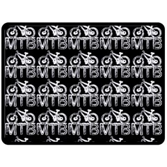 Mountain Bike - Mtb - Hardtail And Dirt Jump 2 Double Sided Fleece Blanket (large)  by DinzDas