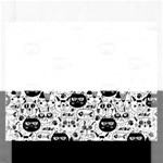 Cute Cat Faces Pattern Rectangular Jigsaw Puzzl Front