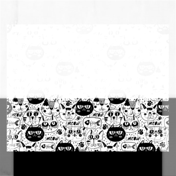 Cute Cat Faces Pattern Rectangular Jigsaw Puzzl