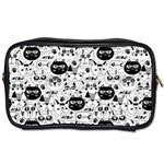 Cute Cat Faces Pattern Toiletries Bag (Two Sides) Front