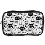 Cute Cat Faces Pattern Toiletries Bag (Two Sides) Back