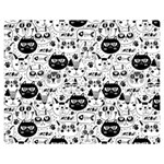 Cute Cat Faces Pattern Double Sided Flano Blanket (Medium)  60 x50  Blanket Front