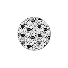 Cute Cat Faces Pattern Golf Ball Marker (4 Pack) by TastefulDesigns