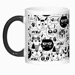 Cute Cat Faces Pattern Morph Mugs by TastefulDesigns