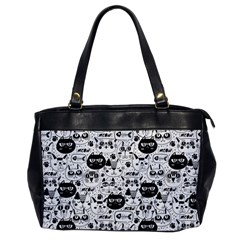 Cute Cat Faces Pattern Oversize Office Handbag by TastefulDesigns