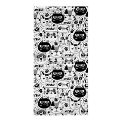 Cute Cat Faces Pattern Shower Curtain 36  X 72  (stall)  by TastefulDesigns