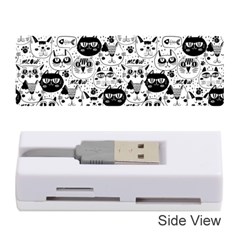 Cute Cat Faces Pattern Memory Card Reader (stick) by TastefulDesigns