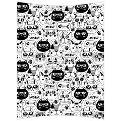 Cute Cat Faces Pattern Back Support Cushion by TastefulDesigns