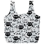 Cute Cat Faces Pattern Full Print Recycle Bag (XXXL) Front