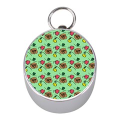 Lady Bug Fart - Nature And Insects Mini Silver Compasses by DinzDas