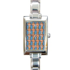 Village Dude - Hillbilly And Redneck - Trailer Park Boys Rectangle Italian Charm Watch by DinzDas