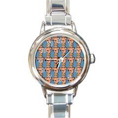 Village Dude - Hillbilly And Redneck - Trailer Park Boys Round Italian Charm Watch by DinzDas