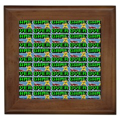 Game Over Karate And Gaming - Pixel Martial Arts Framed Tile by DinzDas