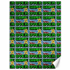 Game Over Karate And Gaming - Pixel Martial Arts Canvas 36  X 48  by DinzDas