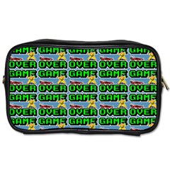 Game Over Karate And Gaming - Pixel Martial Arts Toiletries Bag (two Sides) by DinzDas