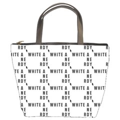 White And Nerdy - Computer Nerds And Geeks Bucket Bag by DinzDas