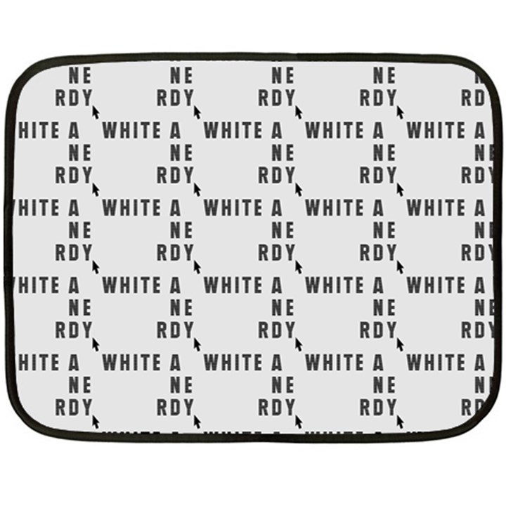 White And Nerdy - Computer Nerds And Geeks Double Sided Fleece Blanket (Mini) 