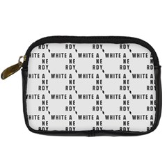 White And Nerdy - Computer Nerds And Geeks Digital Camera Leather Case by DinzDas