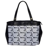 White And Nerdy - Computer Nerds And Geeks Oversize Office Handbag Front