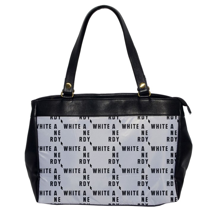 White And Nerdy - Computer Nerds And Geeks Oversize Office Handbag