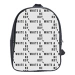 White And Nerdy - Computer Nerds And Geeks School Bag (XL) Front