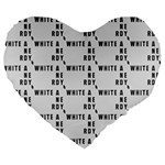 White And Nerdy - Computer Nerds And Geeks Large 19  Premium Flano Heart Shape Cushions Front