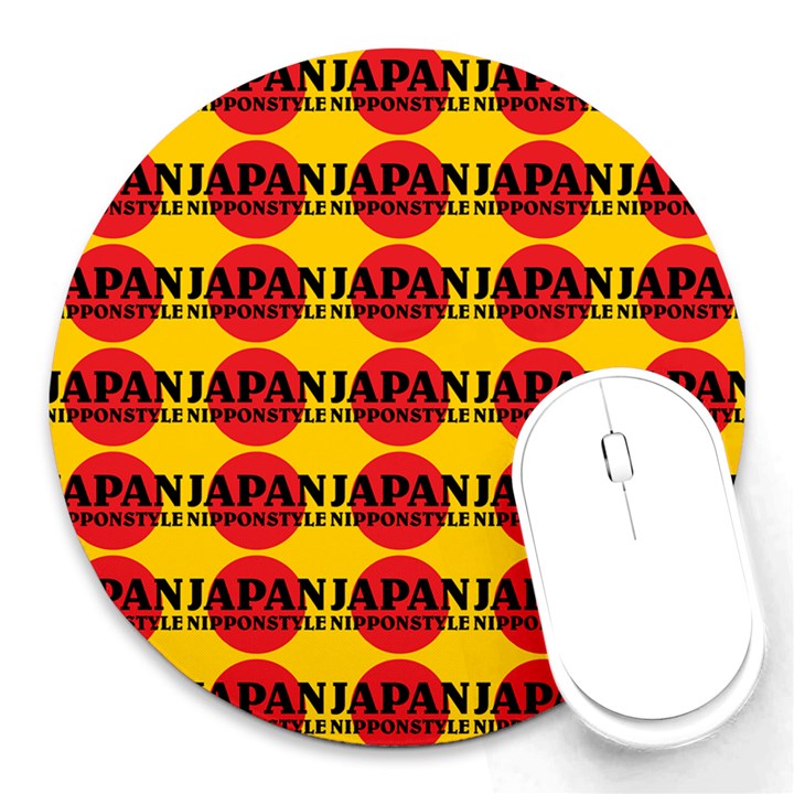 Japan Nippon Style - Japan Sun Round Mousepads