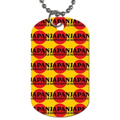 Japan Nippon Style - Japan Sun Dog Tag (two Sides) by DinzDas