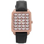 From My Dead Cold Hands - Zombie And Horror Rose Gold Leather Watch  Front