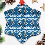 Scooter Captain - Moped And Scooter Riding Snowflake Ornament (Two Sides) Front