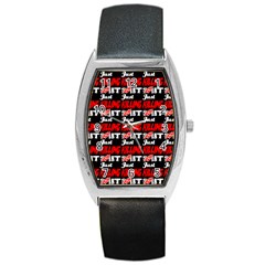 Just Killing It - Silly Toilet Stool Rocket Man Barrel Style Metal Watch by DinzDas