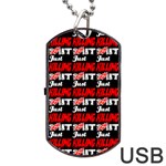 Just Killing It - Silly Toilet Stool Rocket Man Dog Tag USB Flash (One Side) Front