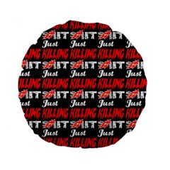 Just Killing It - Silly Toilet Stool Rocket Man Standard 15  Premium Round Cushions by DinzDas