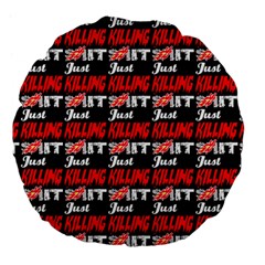 Just Killing It - Silly Toilet Stool Rocket Man Large 18  Premium Flano Round Cushions by DinzDas