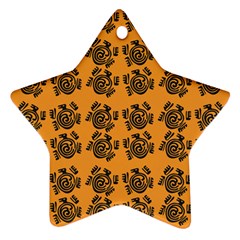 Inka Cultur Animal - Animals And Occult Religion Ornament (star) by DinzDas