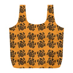 Inka Cultur Animal - Animals And Occult Religion Full Print Recycle Bag (l) by DinzDas