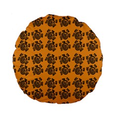 Inka Cultur Animal - Animals And Occult Religion Standard 15  Premium Flano Round Cushions by DinzDas