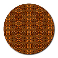 Inka Cultur Animal - Animals And Occult Religion Round Mousepads by DinzDas