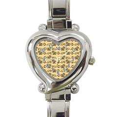 Inka Cultur Animal - Animals And Occult Religion Heart Italian Charm Watch by DinzDas