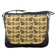 Inka Cultur Animal - Animals And Occult Religion Messenger Bag by DinzDas