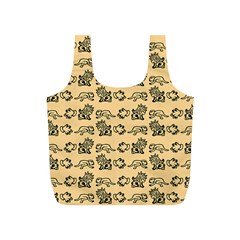 Inka Cultur Animal - Animals And Occult Religion Full Print Recycle Bag (s) by DinzDas