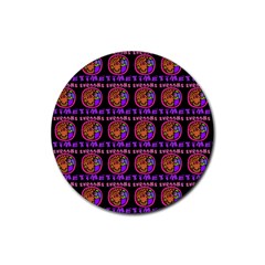 Inka Cultur Animal - Animals And Occult Religion Rubber Coaster (round)  by DinzDas