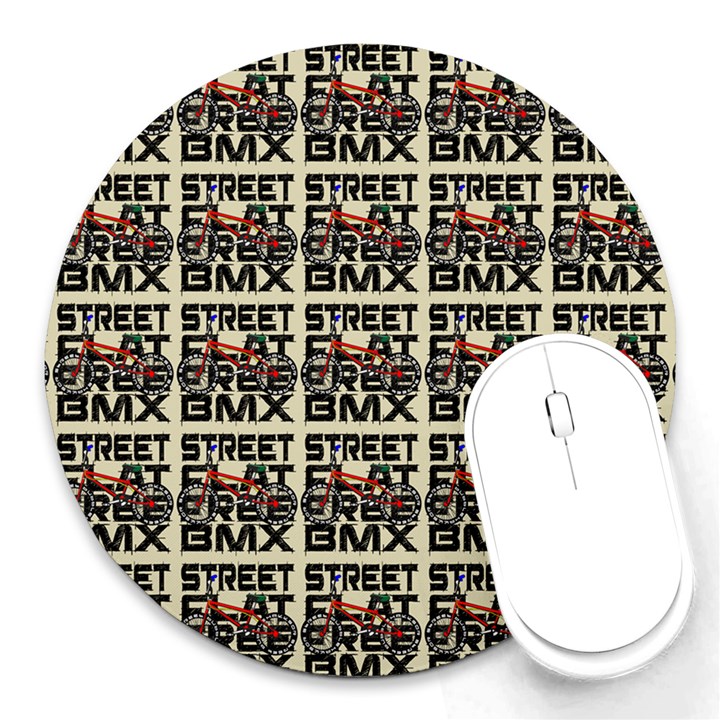 Bmx And Street Style - Urban Cycling Culture Round Mousepads