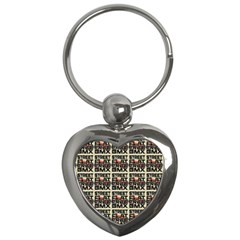 Bmx And Street Style - Urban Cycling Culture Key Chain (heart) by DinzDas