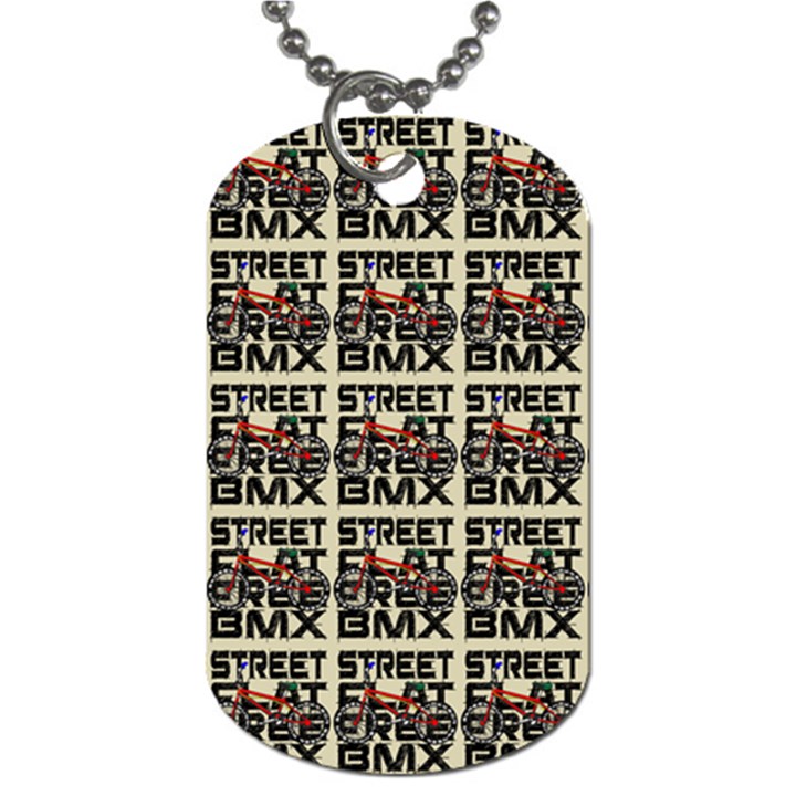 Bmx And Street Style - Urban Cycling Culture Dog Tag (One Side)