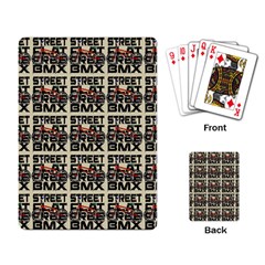 Bmx And Street Style - Urban Cycling Culture Playing Cards Single Design (rectangle) by DinzDas