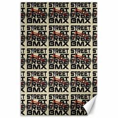 Bmx And Street Style - Urban Cycling Culture Canvas 24  X 36  by DinzDas